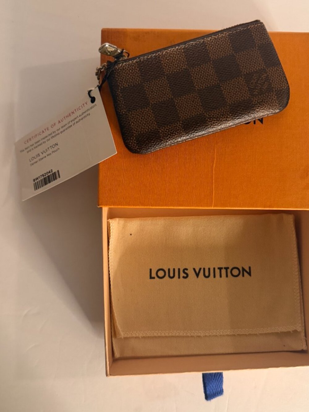 Louis Vuitton Damier Ebene Zipper Key Case